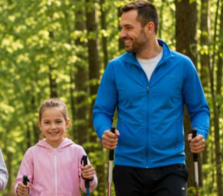 Rodzinny marsz Nordic Walking